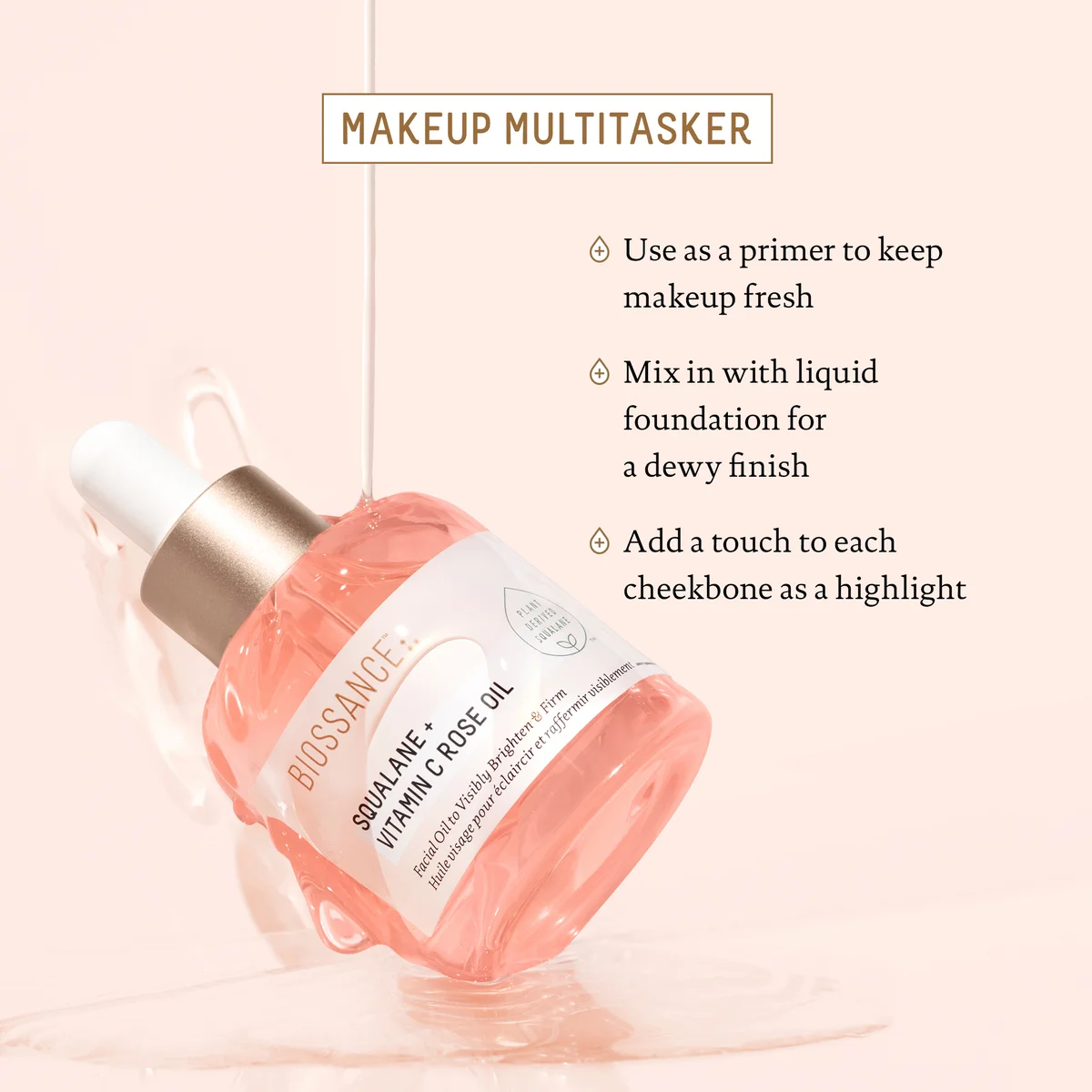 Biossance Squalane + Vitamin C Rose Oil Biossance Squalane + Vitamin C Rose Oil