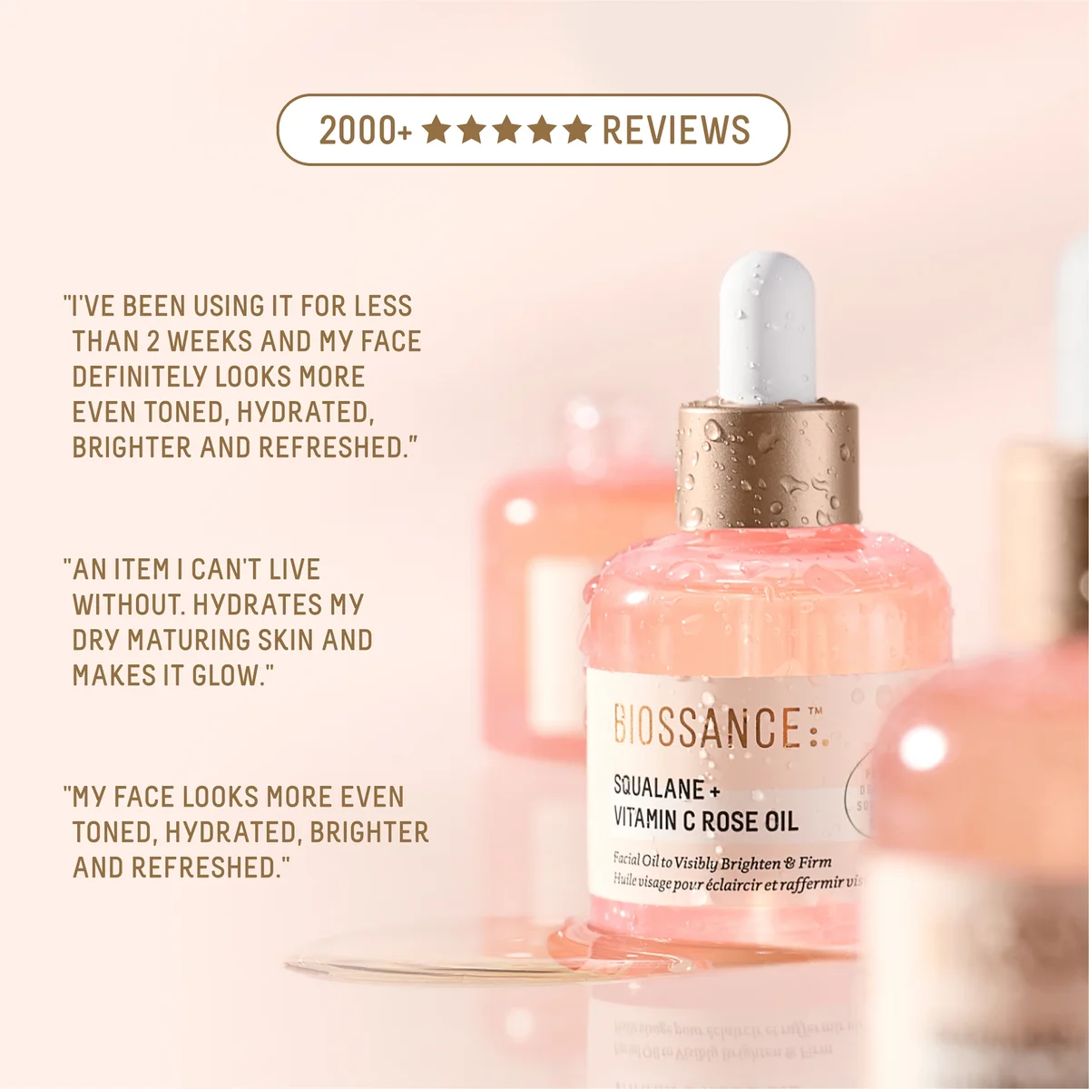 Biossance Squalane + Vitamin C Rose Oil Biossance Squalane + Vitamin C Rose Oil