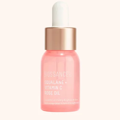 Biossance Squalane and Vitamin C Travel Size Rose Oil - Pink 12ml