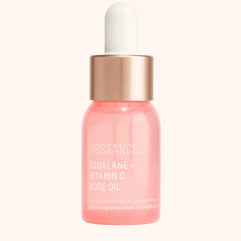 Biossance Squalane and Vitamin C Travel Size Rose Oil - Pink 12ml Image 1