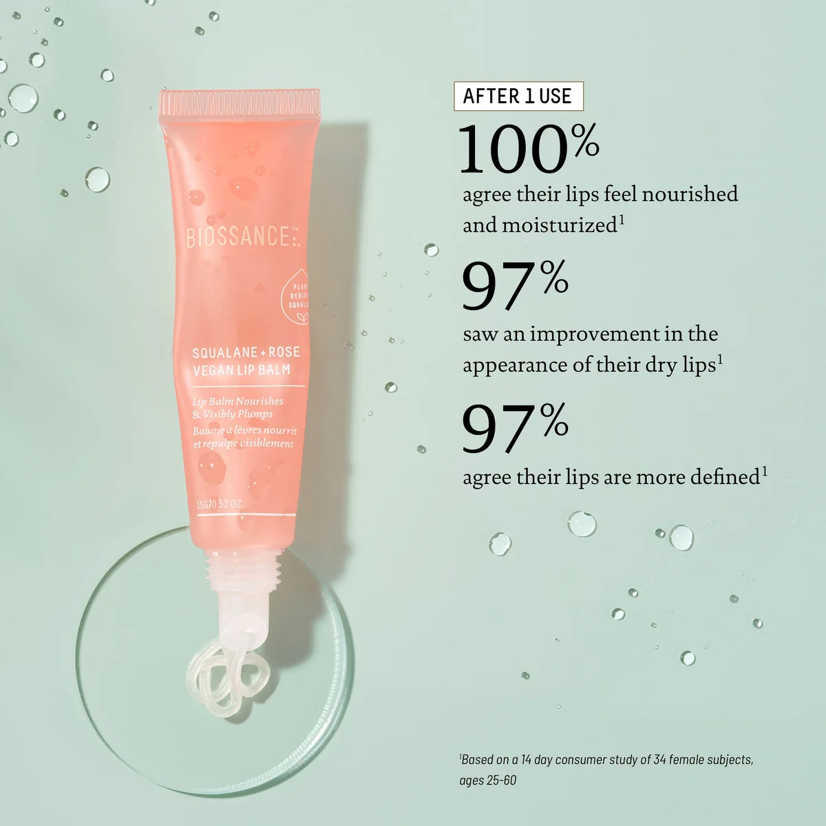 Squalane + Rose Vegan Lip Balm Squalane + Rose Vegan Lip Balm