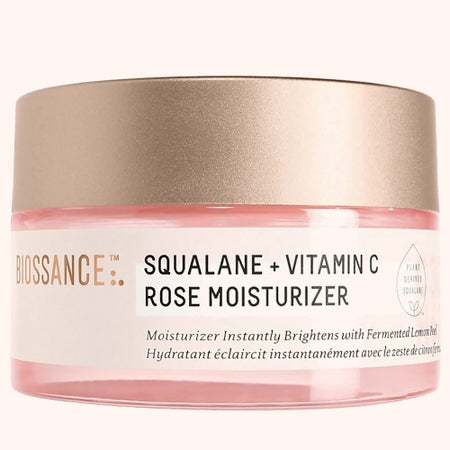 Squalane and Vitamin C Rose Moisturiser with Vegan Lip Balm Image 1
