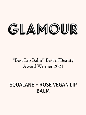 SQUALANE + VITAMIN C ROSE VEGAN LIP Glamour's Best Lip Balm Winner 2021
